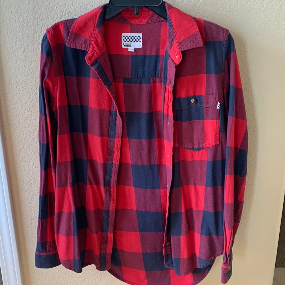 Small vans checkered flannel.